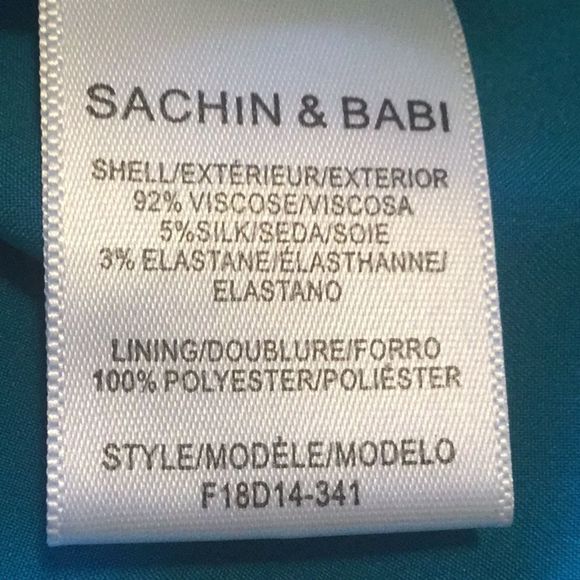 Sachin Babi April Floral Dress w One Draped Sleeve - Picture 13 of 16